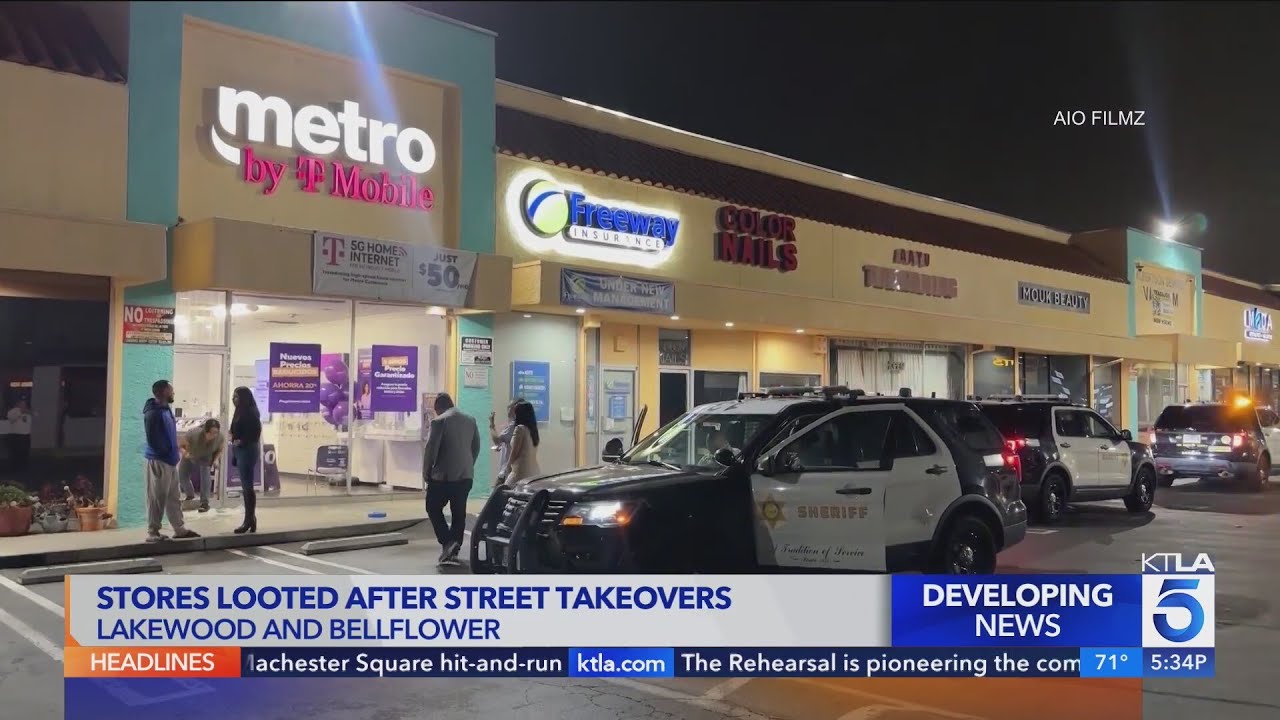7 stores looted during street takeovers in L.A. County