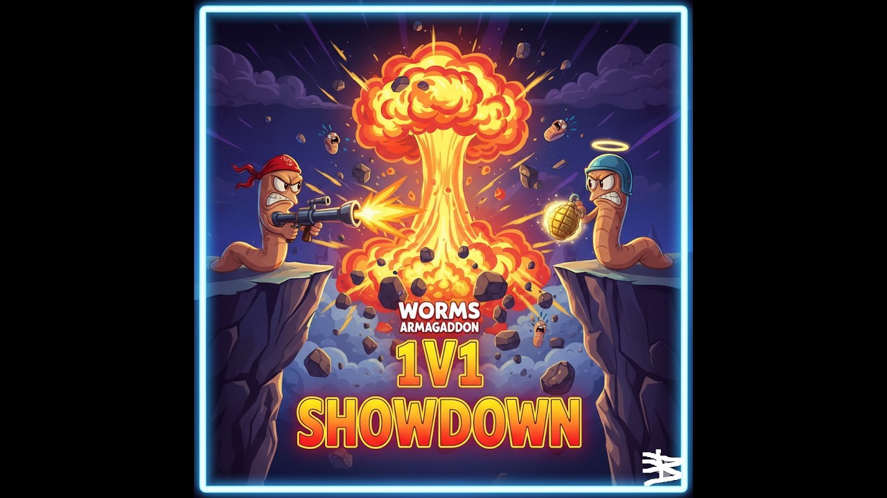 Worms Armageddon 1v1 – One Mistake = Game Over | Intermediate Battle