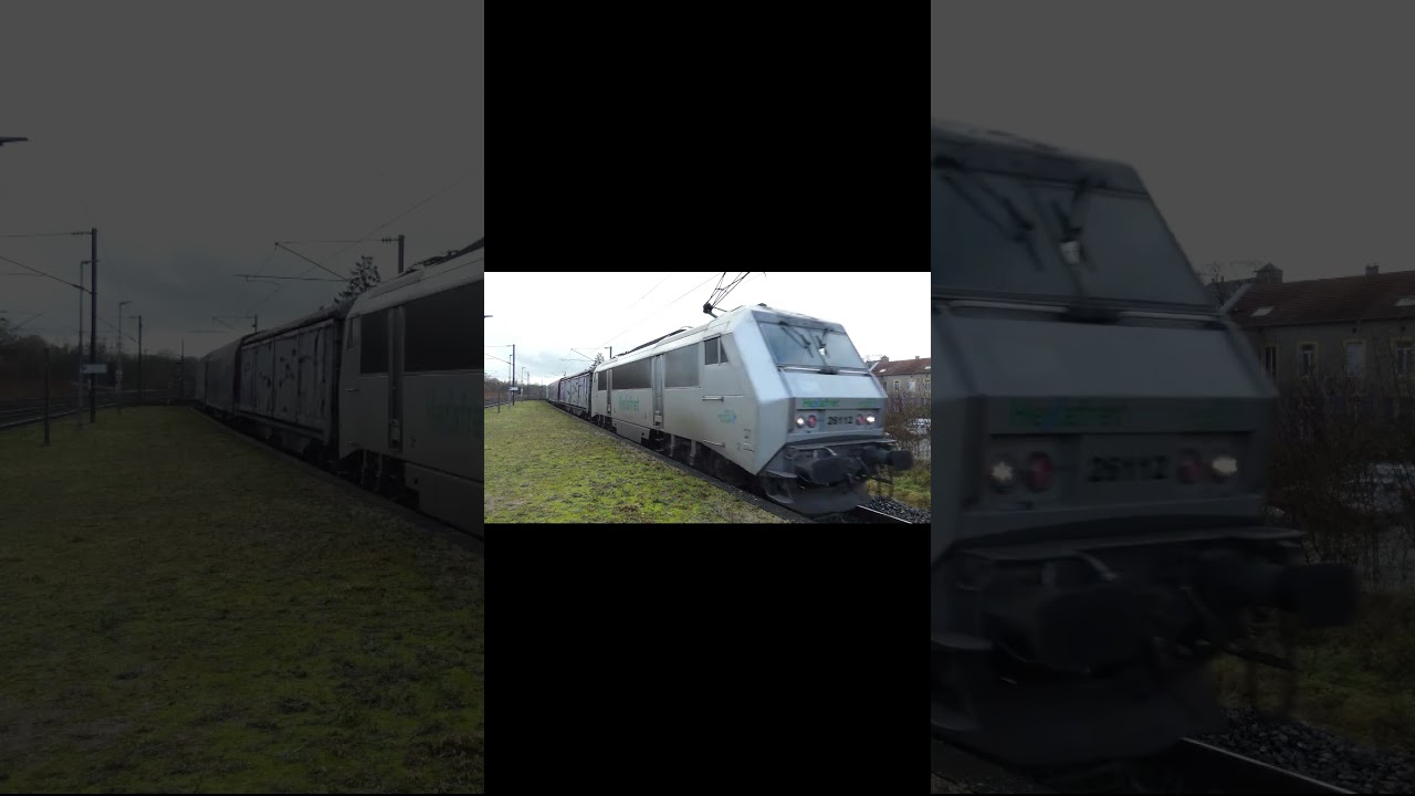 Passage d'une BB 26000 avec son train de Fret ! #train #sifflet #trainspotting #fret #26000 #sybic