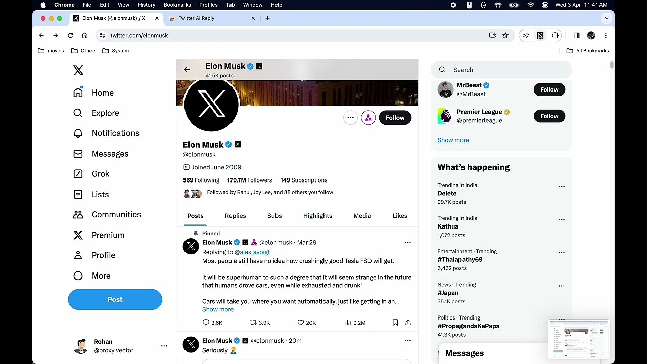 Twitter AI Reply Setup and Demo