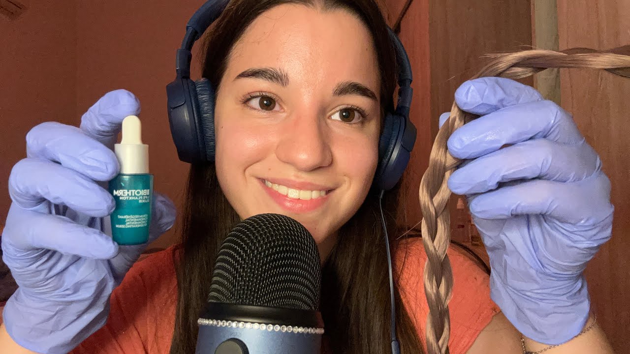 ASMR te preparo para dormir ~ skincare, pelito y más 