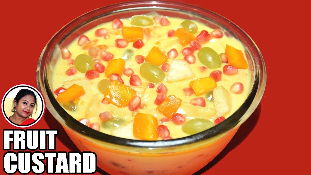 ফ্রুট কাস্টার্ড | Fruit Custard Recipe In Bengali | How To Make Mixed Fruit Custard Shampa's Kitchen
