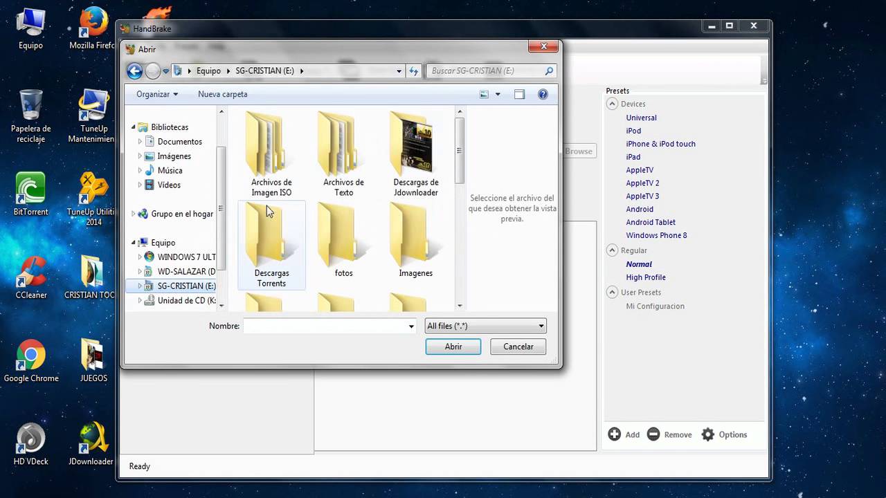 Conversion y Compresion de Videos 1080p a 720p