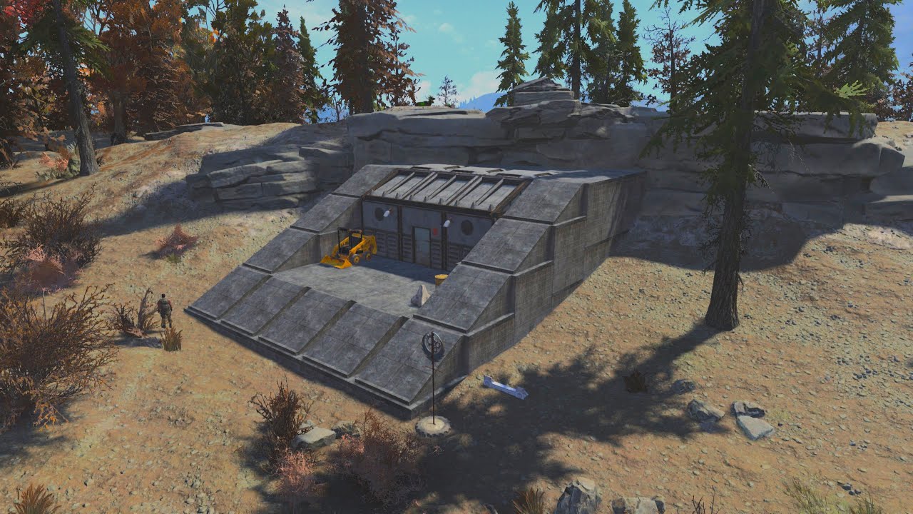 Brotherhood of Steel underground bunker built under the map - fo76