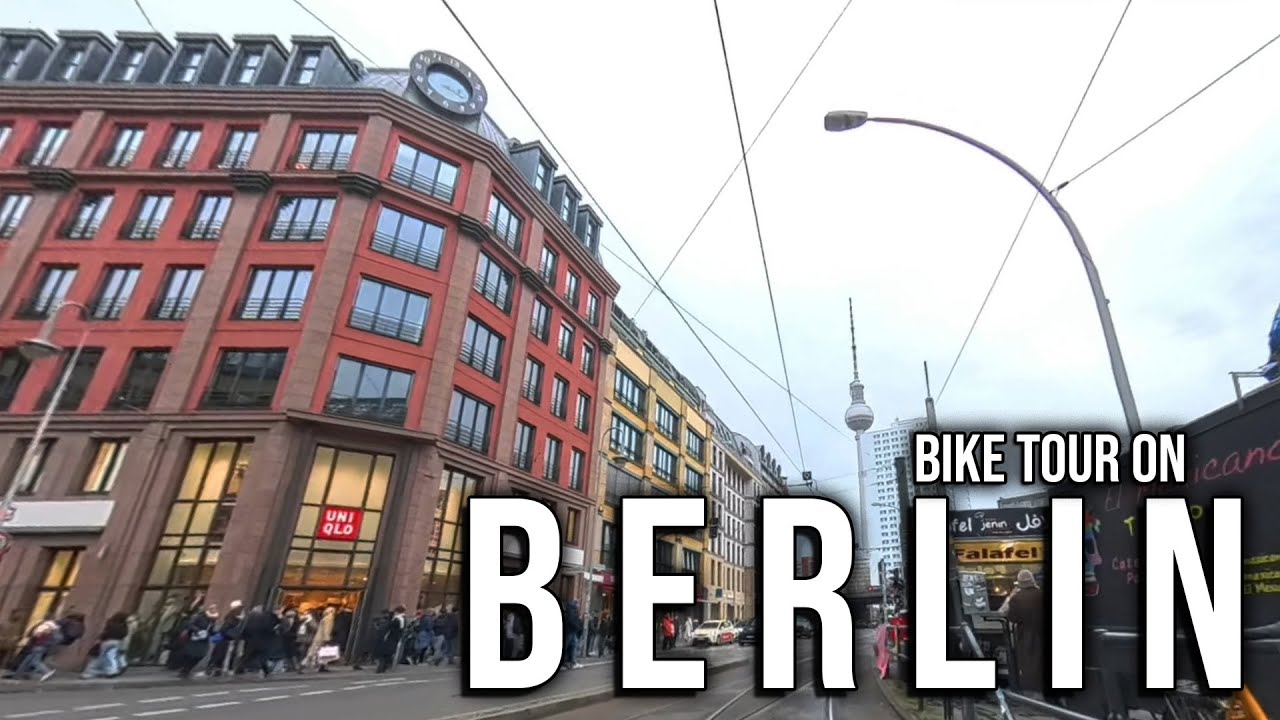 4K | Cycling Through The Streets Of Berlin | Insta 360 | Bike Ride City Tour