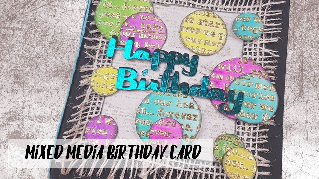 Mixed Media Birthday Card