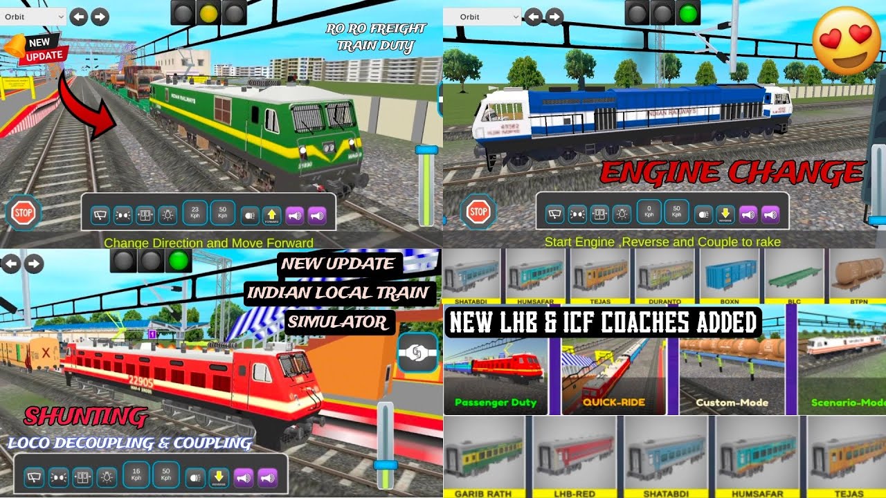 •New Update Of Indian Local Train Simulator New Mods & New Levels Added & New Coachs 😍🔥