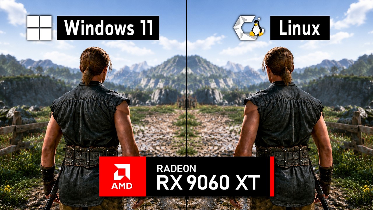 Gothic Remake: Windows 11 vs Linux - RX 9060 XT (1080p, 1440p, FSR 4.1)