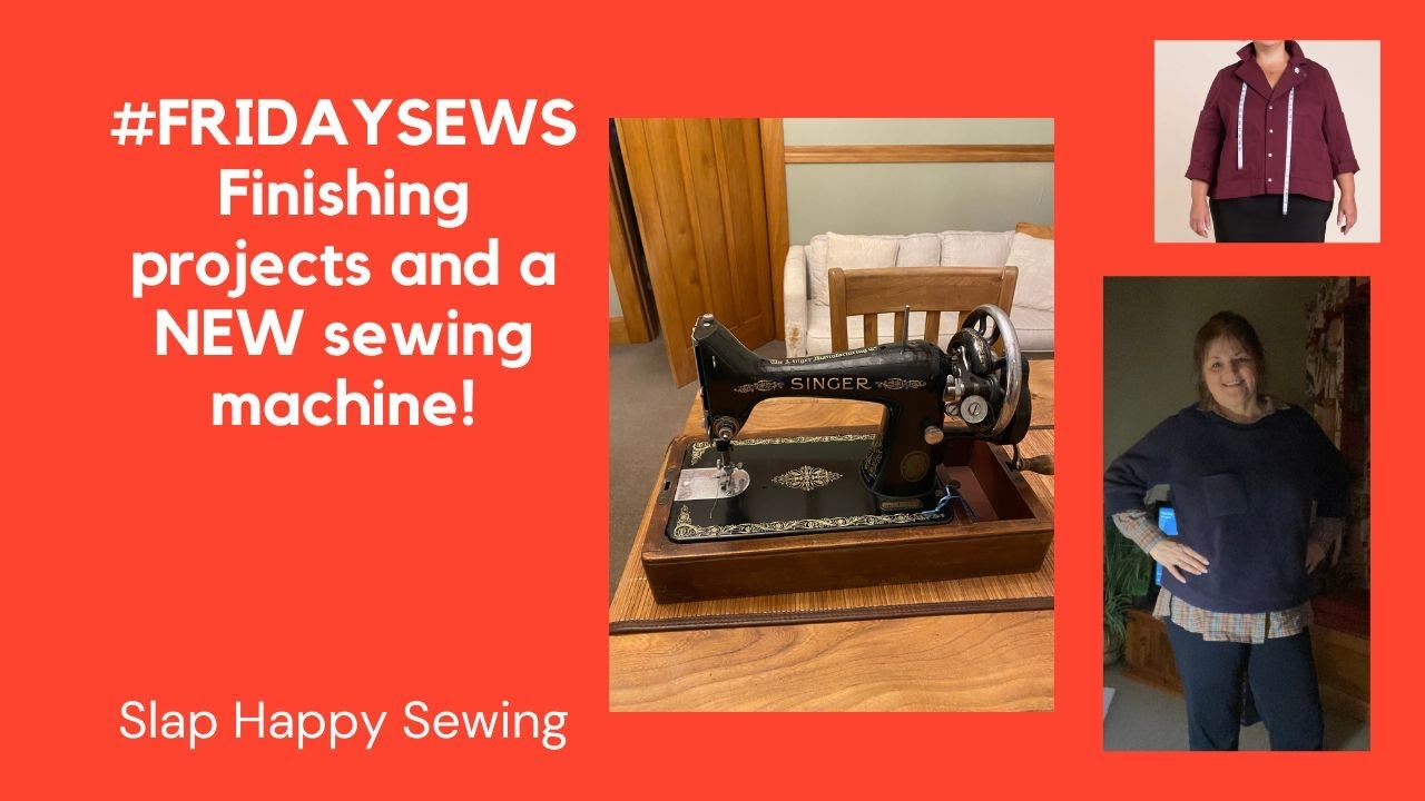 #fridaysews Finished that Boxy Sienna MakerJacket … and bought a Singer Sewing Machine !