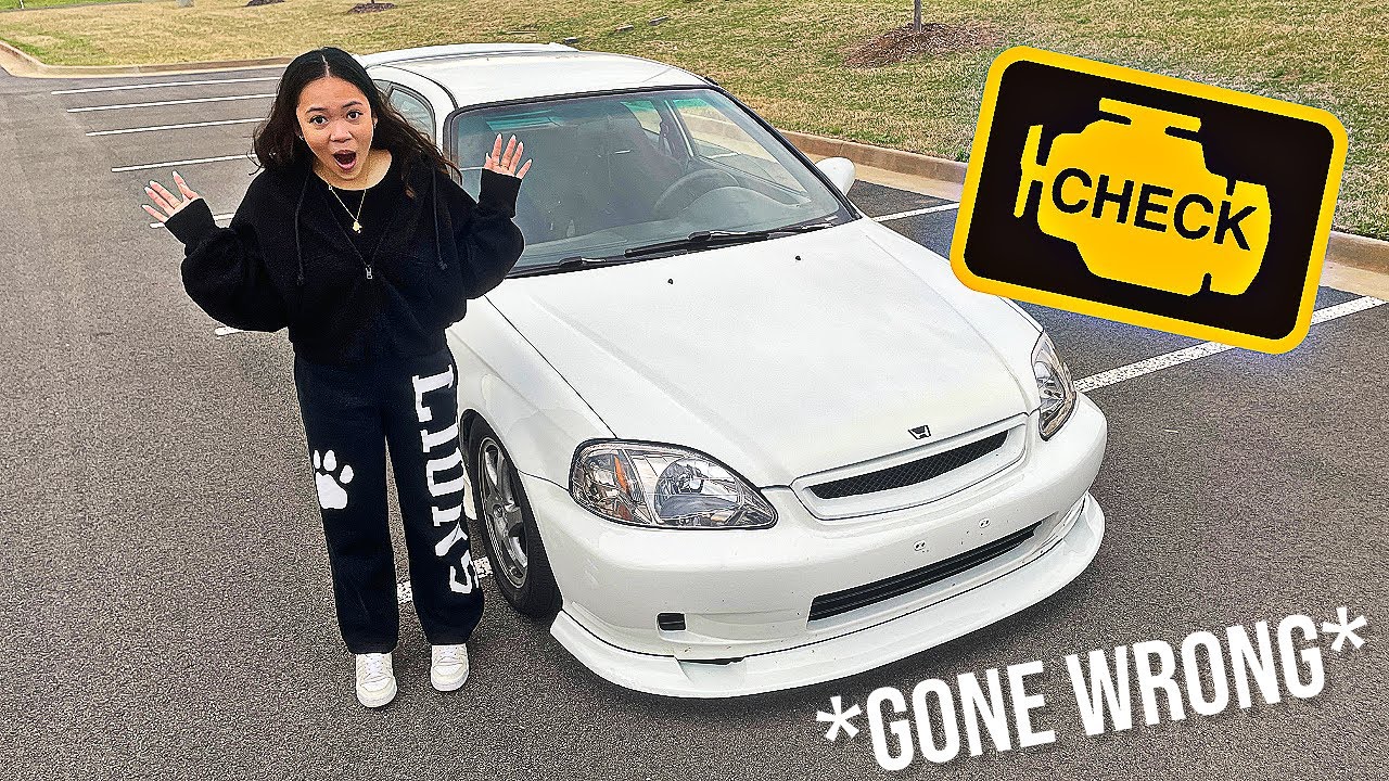 Teaching Unlicensed Girlfriend How To Drive STICK In My Honda!