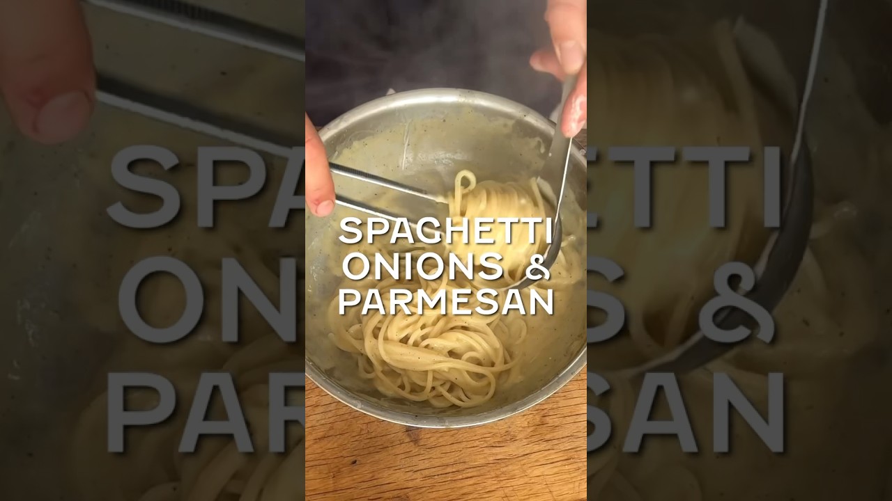 Spaghetti with Onions & Parmesan #foodyouwanttoeat #pasta