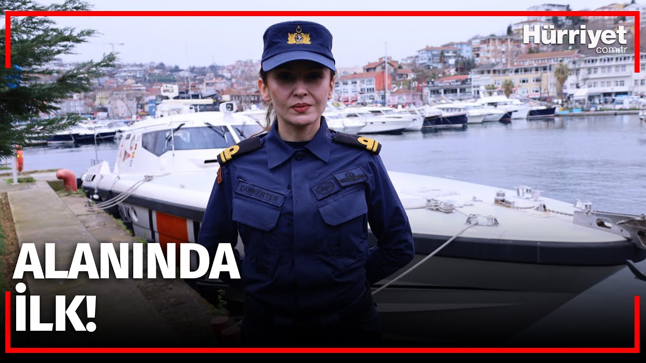 Sahil Güvenlik Komutanlığı'nın İlk Kadın Bot Komutanı Görev Başında!