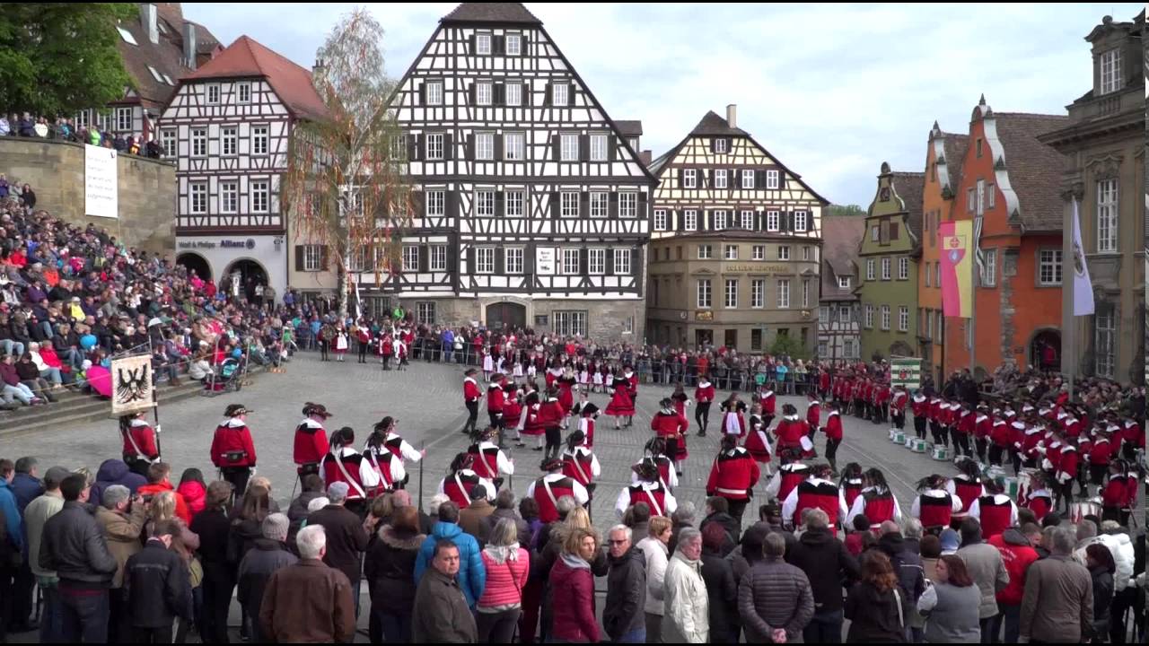Kuchen-u.Brunnenfest in Schwäbisch Hall (musikalischer Abschluss auf dem Marktplatz)