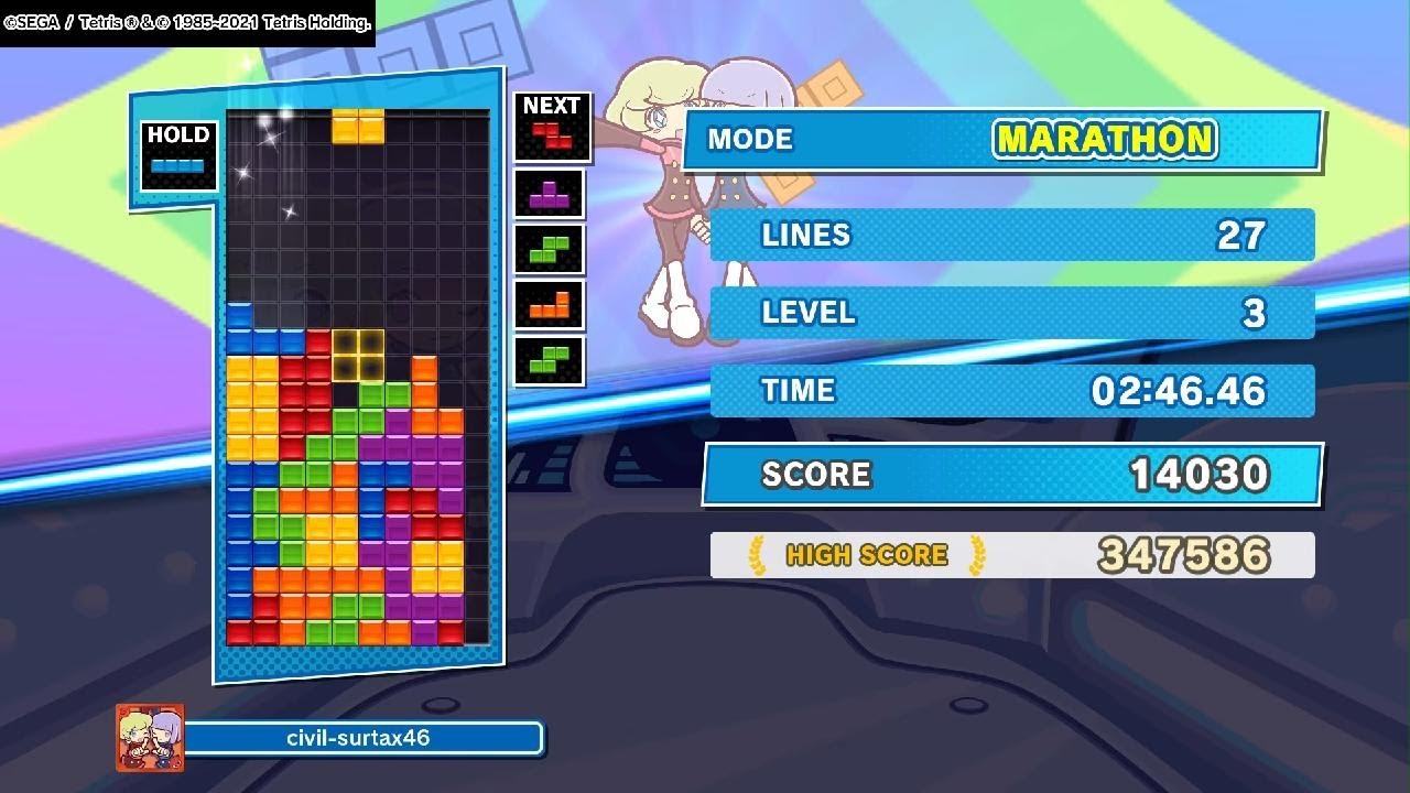 ぷよぷよテトリス２　プレイ
