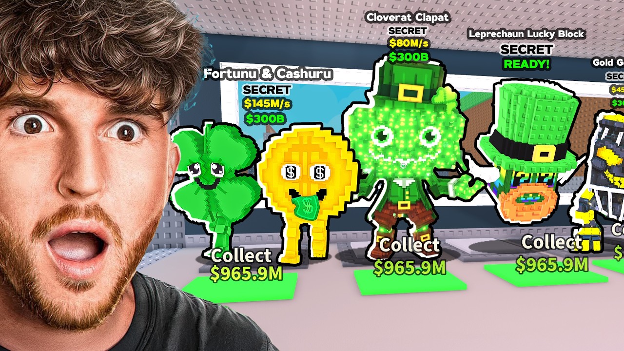 I Stole The 14 NEWEST Lucky Brainrots!