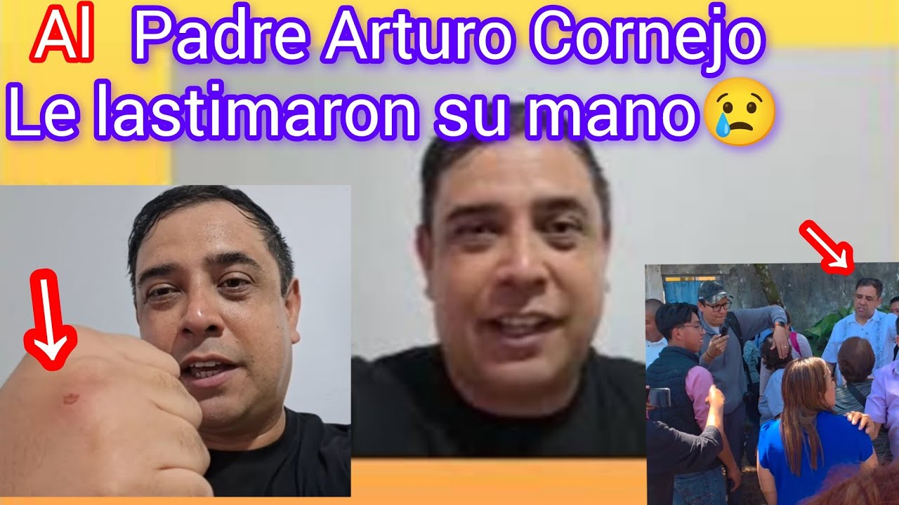 🚨AL PADRE ARTURO CORNEJO, LE LASTIMARON SU MANO Y LE HICIERON PERDER LA PASIENCIA.✝️💟