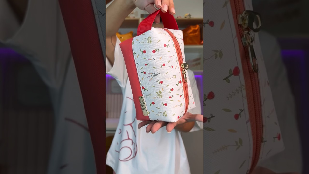 Necessaire linda e f&aacute;cil de costurar para iniciantes na costura COSTURA CRIATIVA Passo a passo #diy