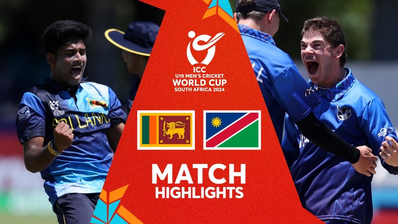 Sri Lanka v Namibia | Match Highlights | U19 CWC 2024