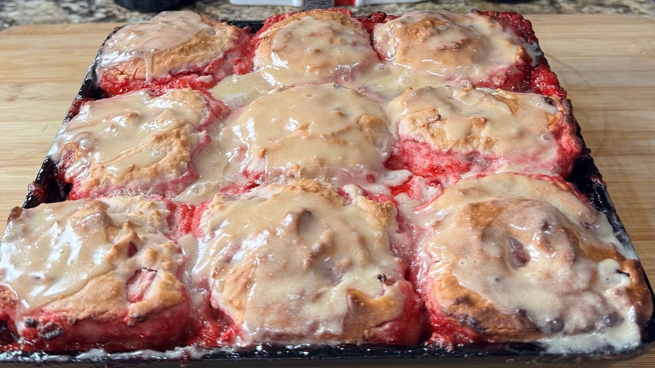 Strawberry biscuits