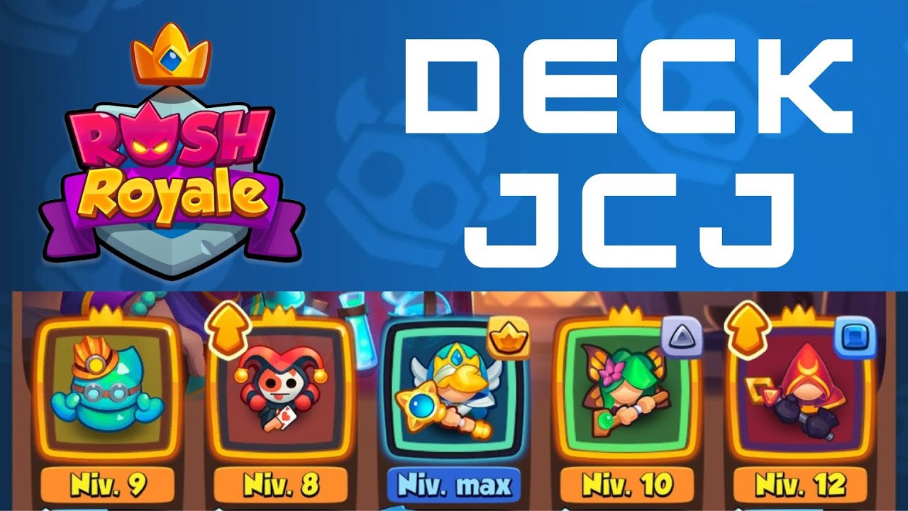Rush Royale JcJ - Bagarreur Niv. 9, Arlequin N. 8, Pretresse N. Max, Dryade N. 10, Cultiste N. 12