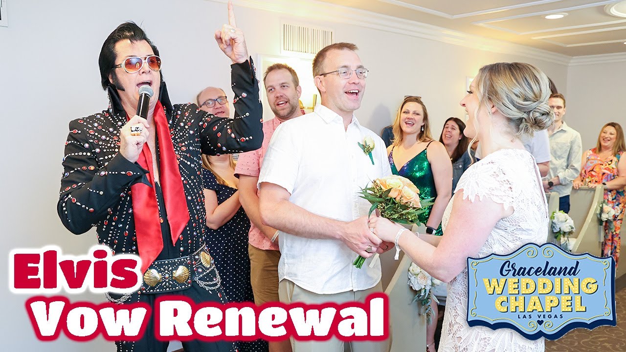 Kimberly & Craig's Elvis Vow Renewal in Las Vegas | Graceland Chapel