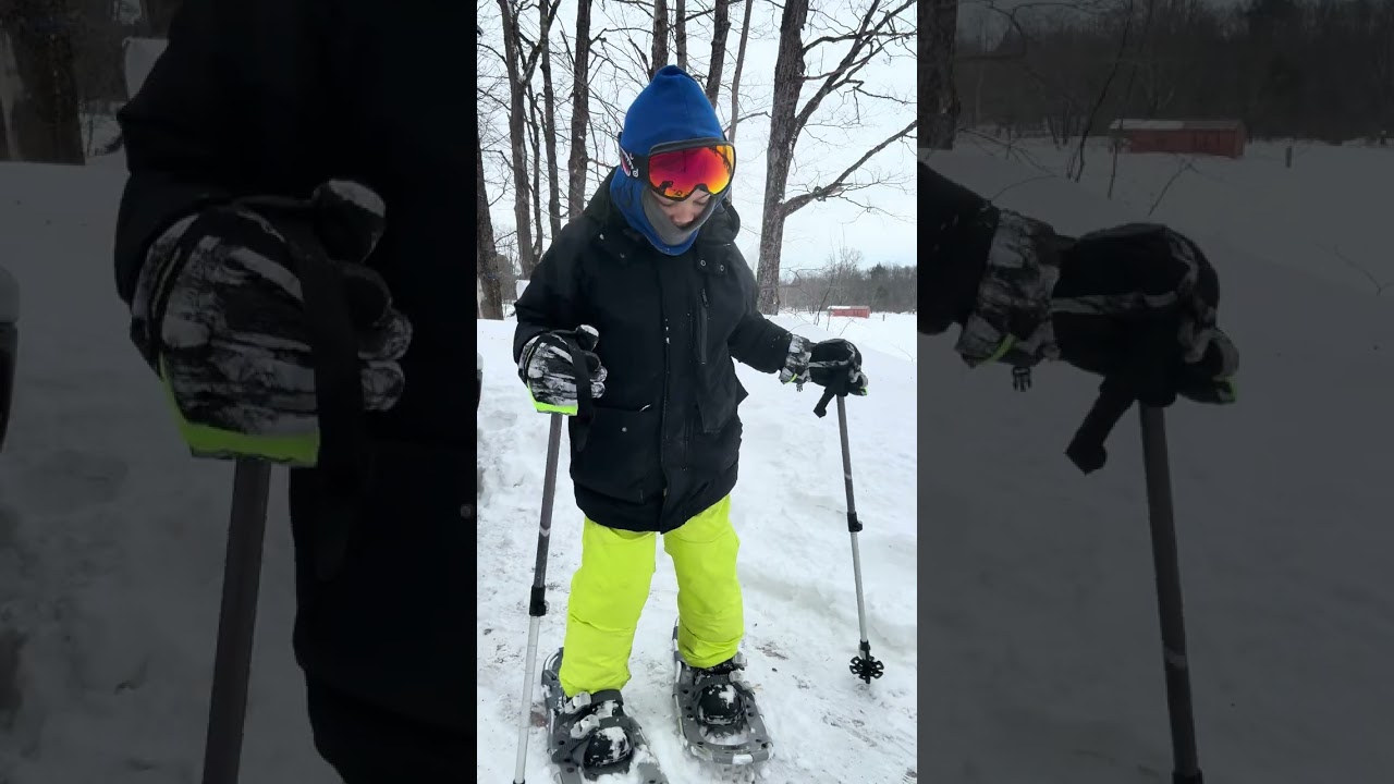 How we get into the driveway in the 2025-26 winter  @bronxwoodNY with @Yukoncharlies Snow Shoes