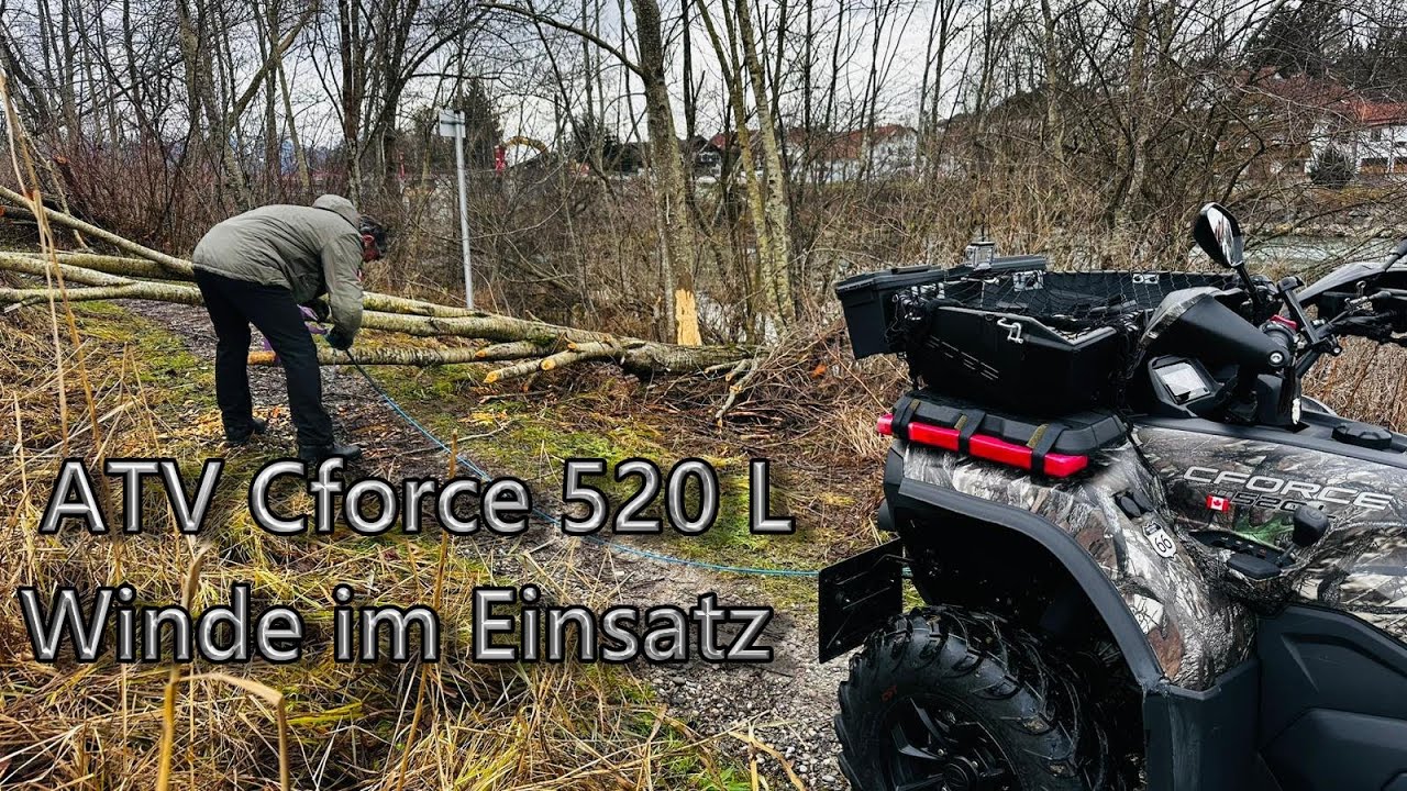 ATV Cforce 520 L - Seilwinde im Einsatz