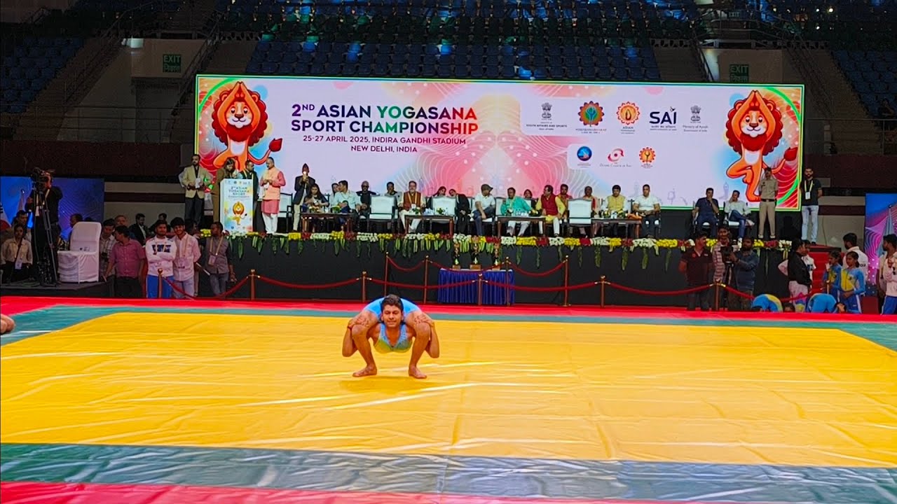 2nd Asian Yogasana Sports Championship Challenging Round between and INDIA and NEPAL 