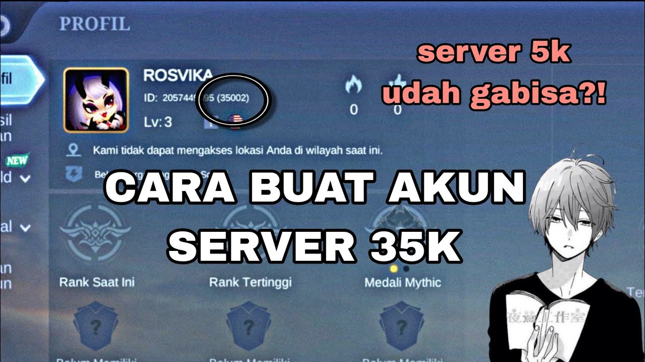 CARA BUAT AKUN SERVER 35K | INFO SERVER 35K!!