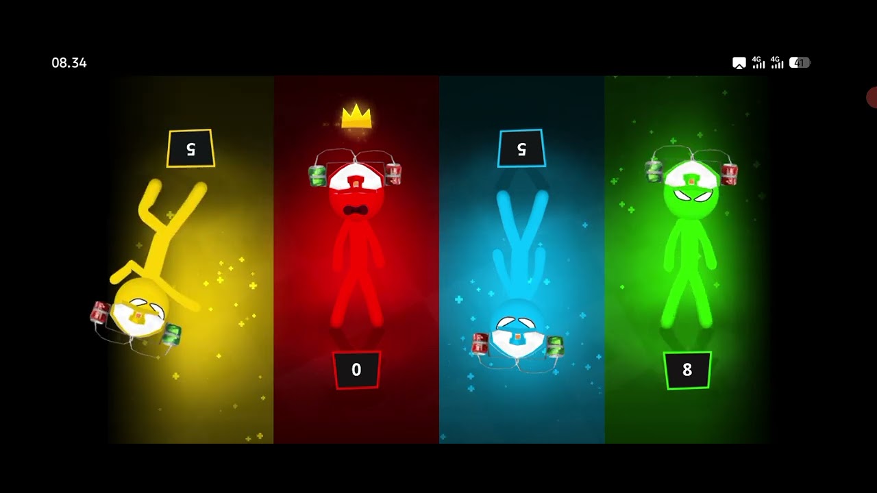 stickman Party - Gameplay Part 8 acak lucu Minigame 1 2 3 4