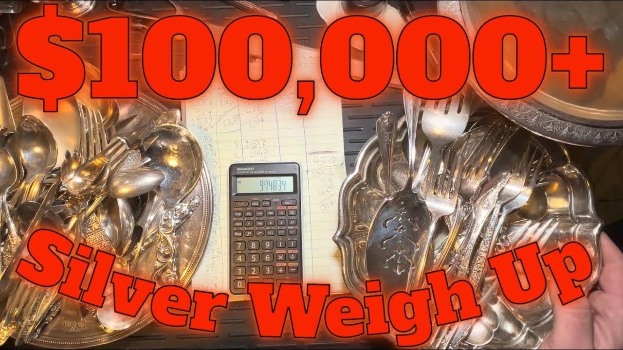 Взвешиваю своё серебро! Более 100 000 долларов?!? Этого не может быть...