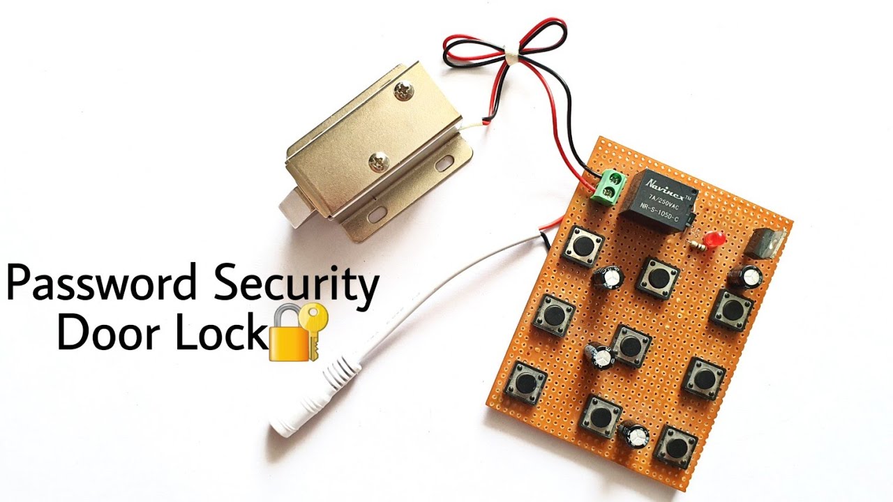 Password security Door lock using only one mosfet | password security door lock