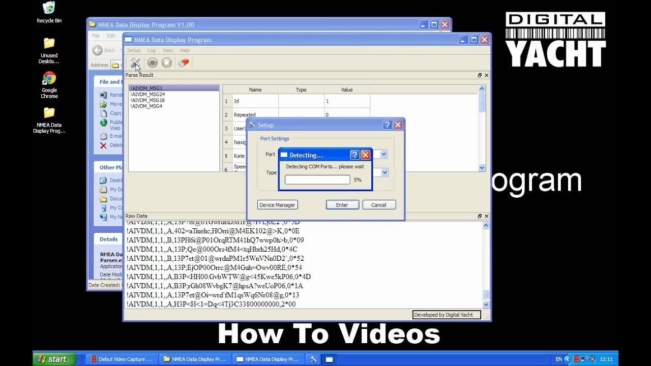 Using the NMEA Display Program - No. 4 Technical Video