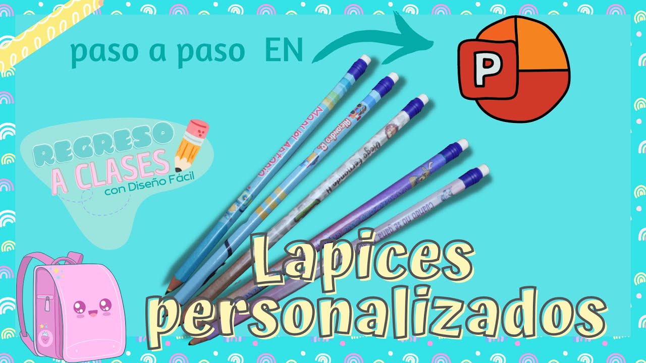 NO podrás creer lo FÁCIL 🤩que se personalizan 😎 LAPÍCES Y COLORES🖍️ muy original 🦄 Diseño Fácil✨