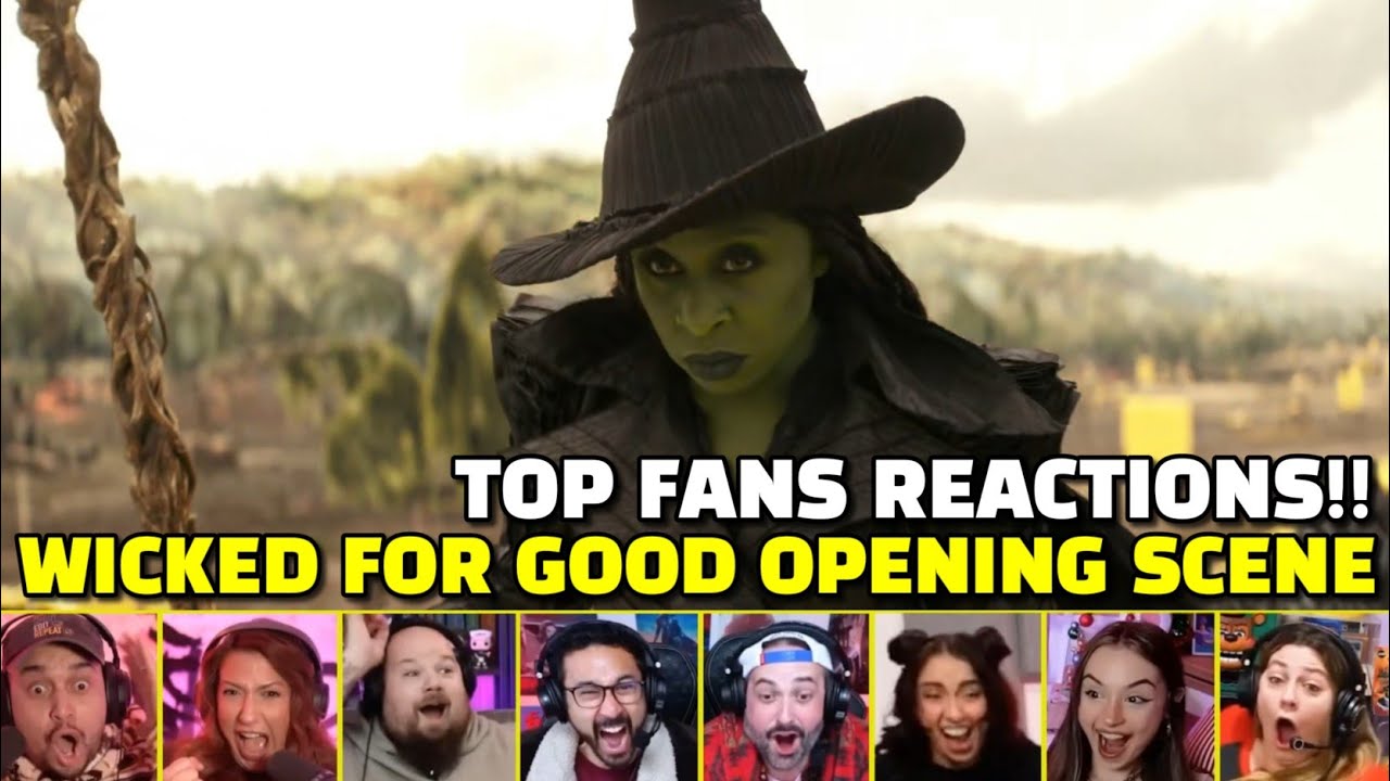 Top Reactions to "Wicked For Good Opening Scene" | Elphaba Entry