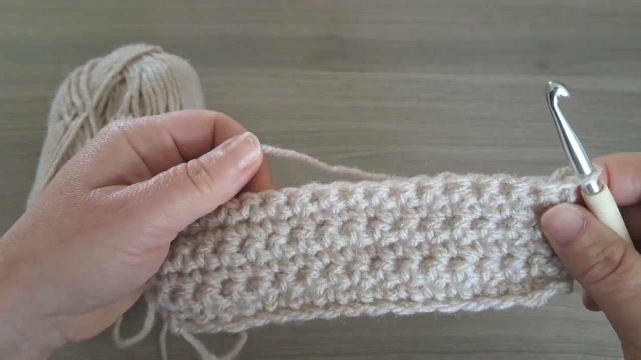 La maille serrée au crochet