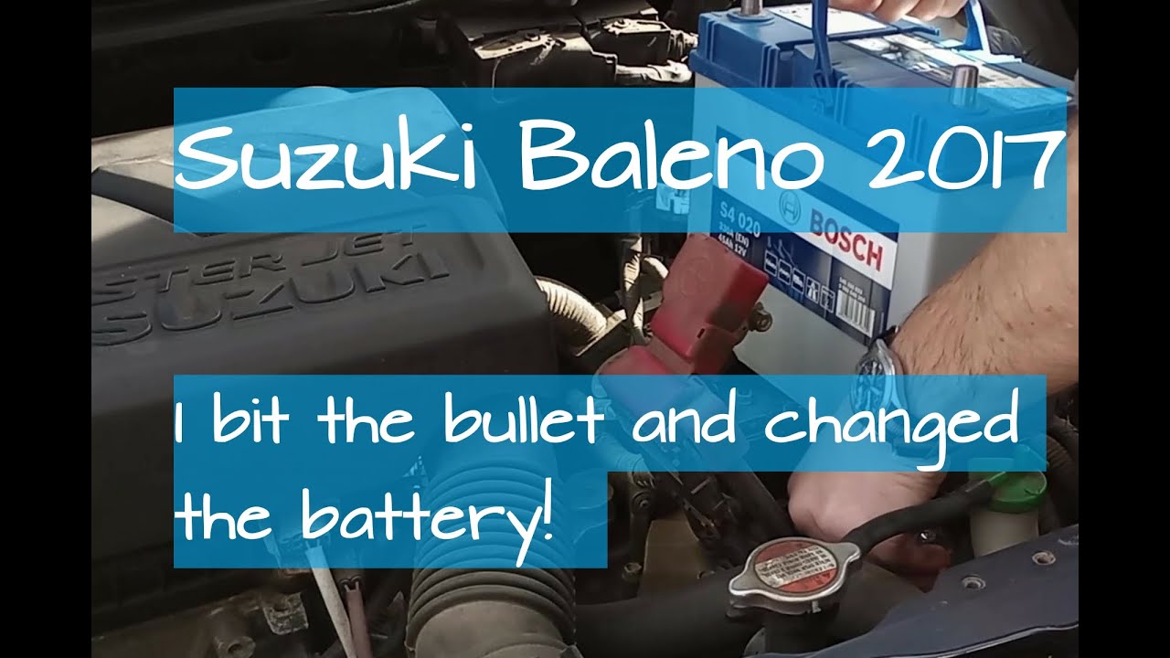 Suzuki Baleno 2017 Starter battery replacement for beginners