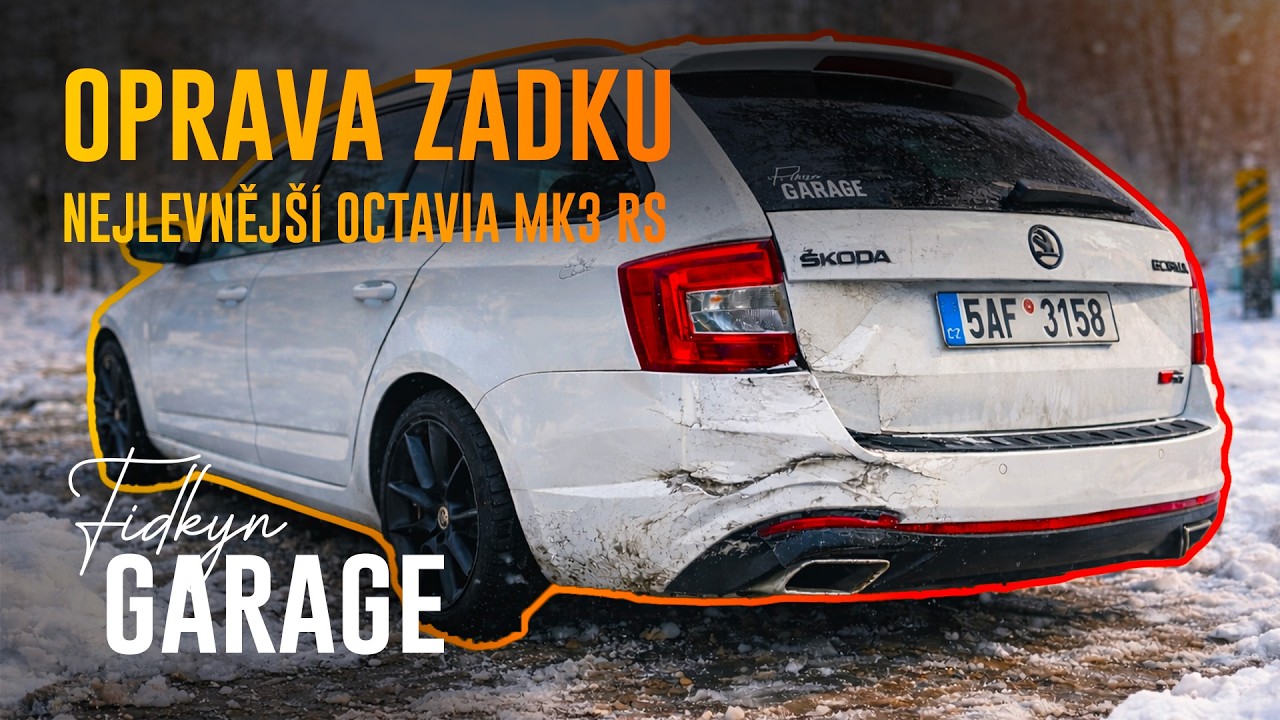 OPRAVUJEME ZADEK NEJLEVNĚJŠÍ OCTAVIE 3 RS TDI