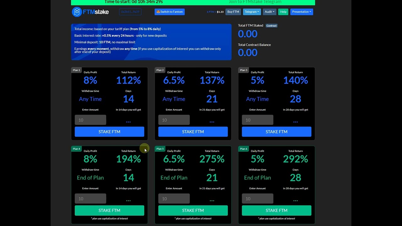 Best Fantom FTM yield Farm - 200%