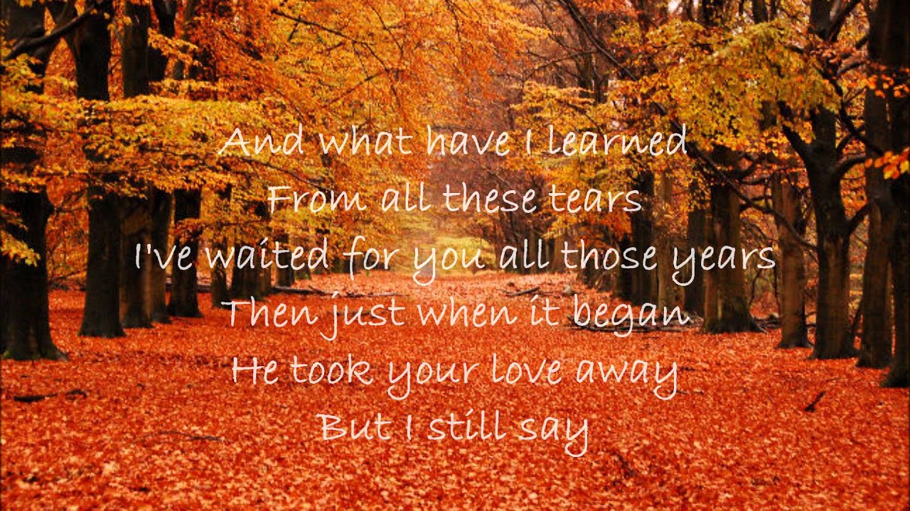 George Michael  - Jesus to a Child (Lyrics)