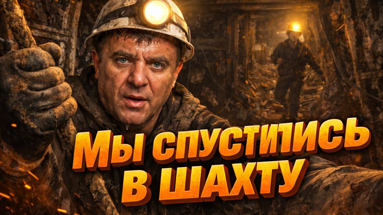 Спустились под землю в закрытую шахту по добыче угля