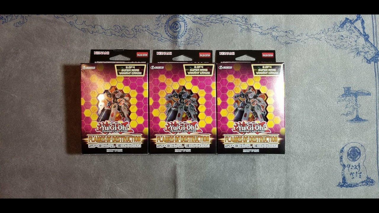 Yugioh Flames of Destruction Special Edition Box Opening x3!!!