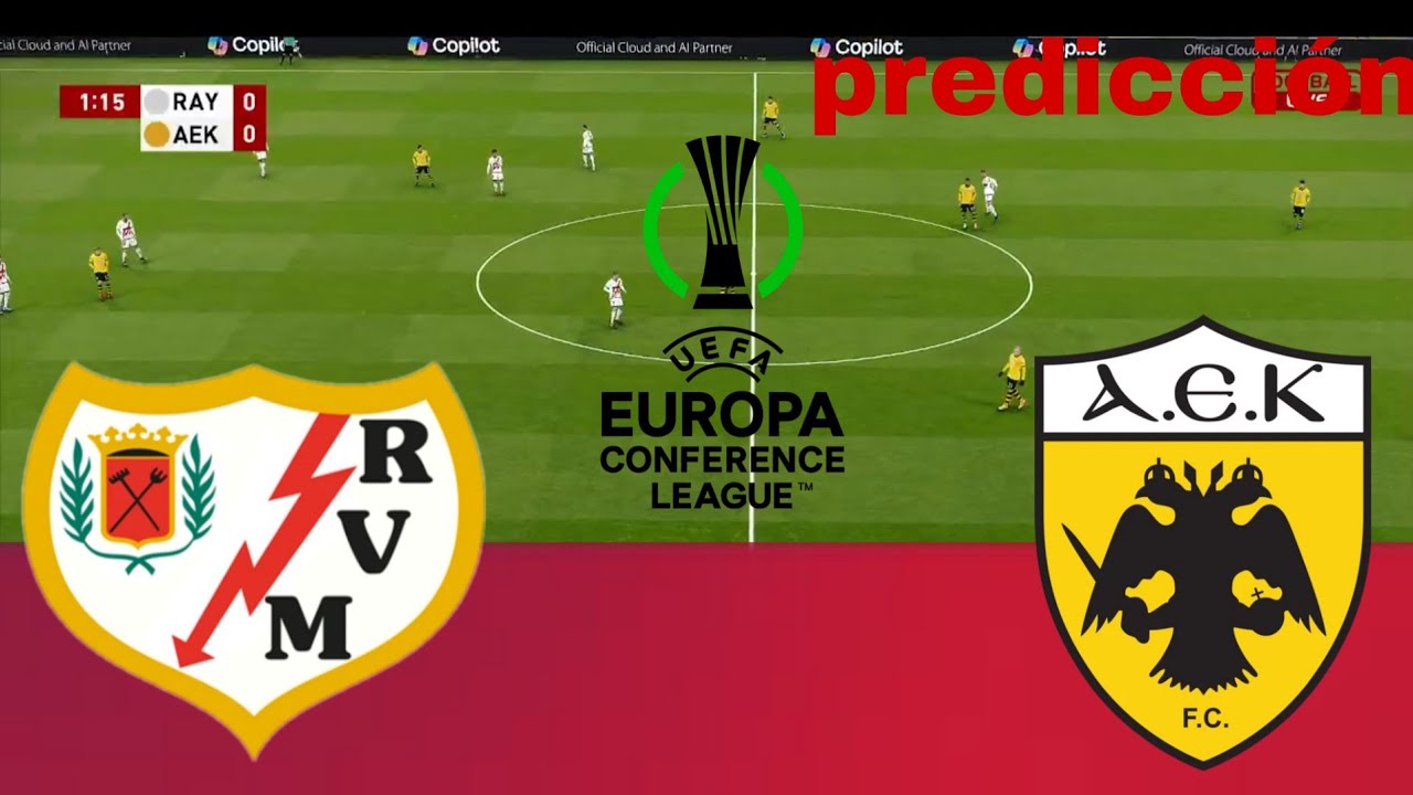 Rayo Vallecano vs AEK EN VIVO 🔴 Conference League 2026 | Simulaci&oacute;n y Predicci&oacute;n PES 2021