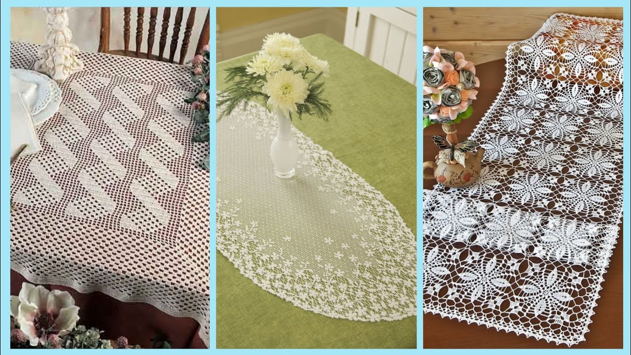 100 Stunning Crochet fillet table runner pattern ideas #diy #crochet #decoration