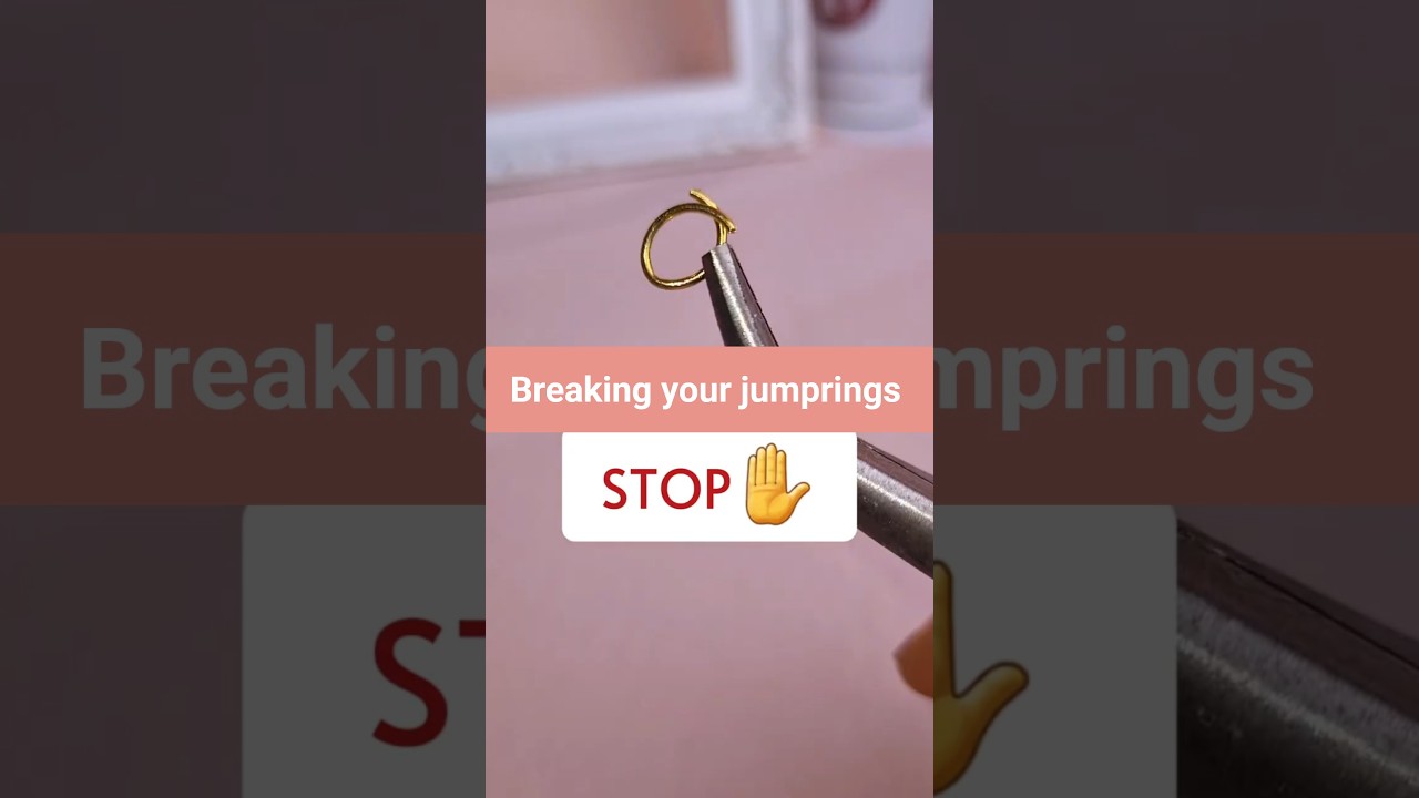 Beginner Jewelry Making at home How to open and close a jump ring with pliers properly must know tip
