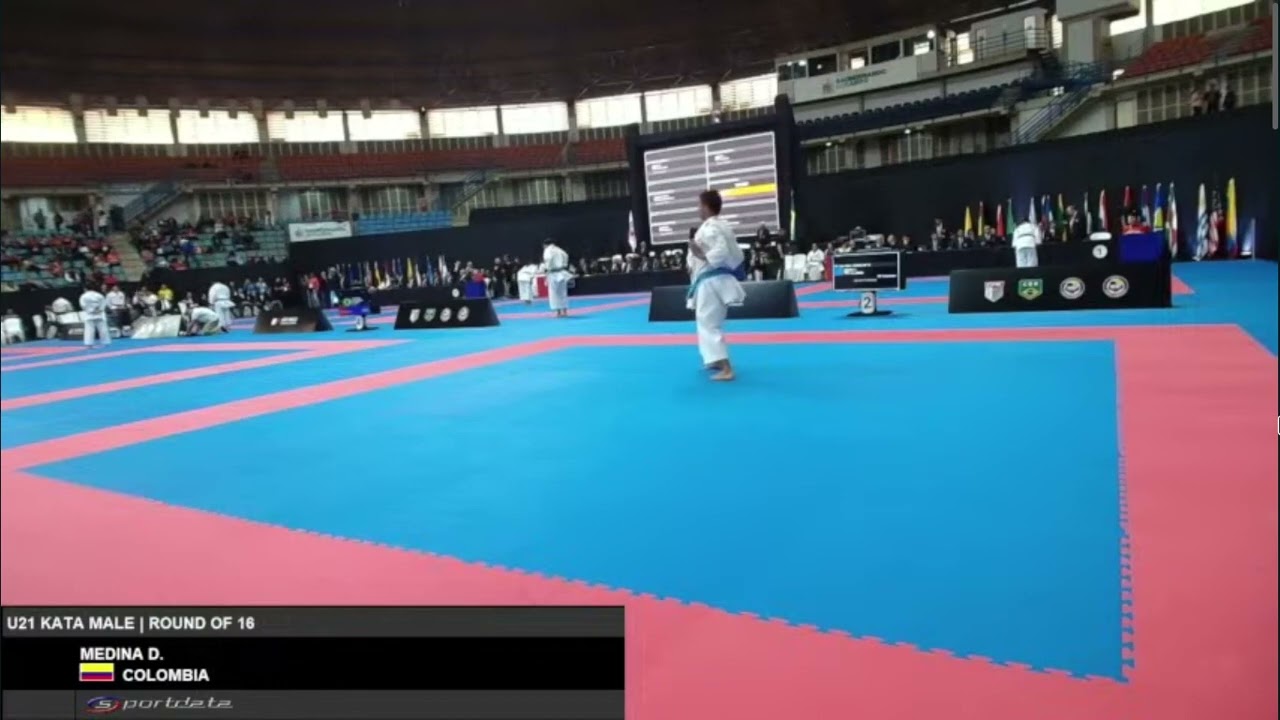 Luis-Felix Deschamps 🇨🇦 VS David Medina 🇨🇴. U21 Male Kata. Panamerican Karate Championship 2024.