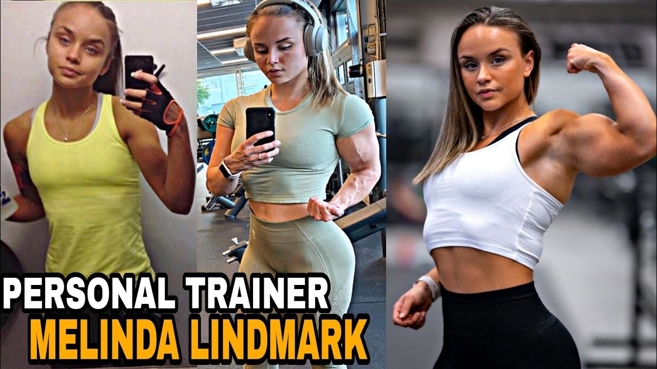 Personal trainer musculosa Melinda Lindmark de 25 anos 