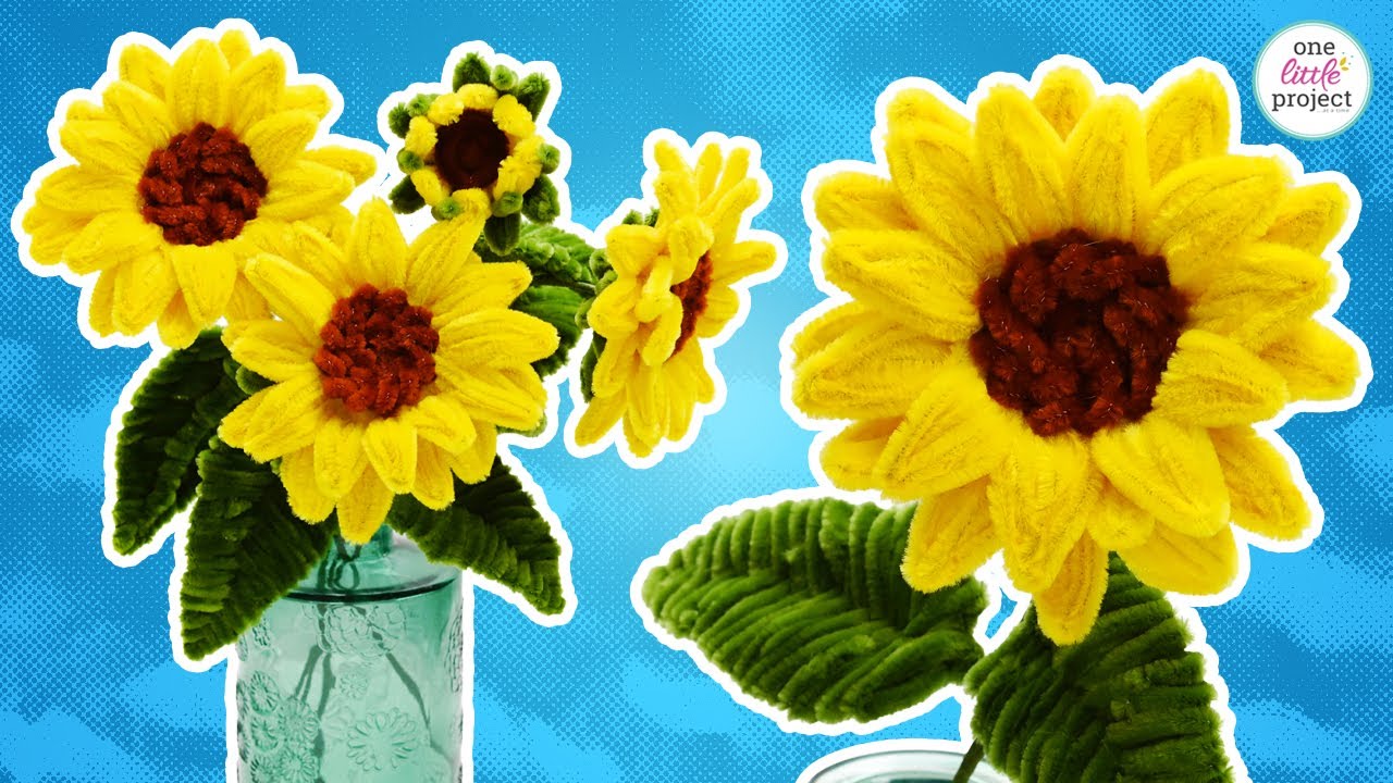Pipe Cleaner Sunflowers &ndash; How to Make Cute DIY Flowers