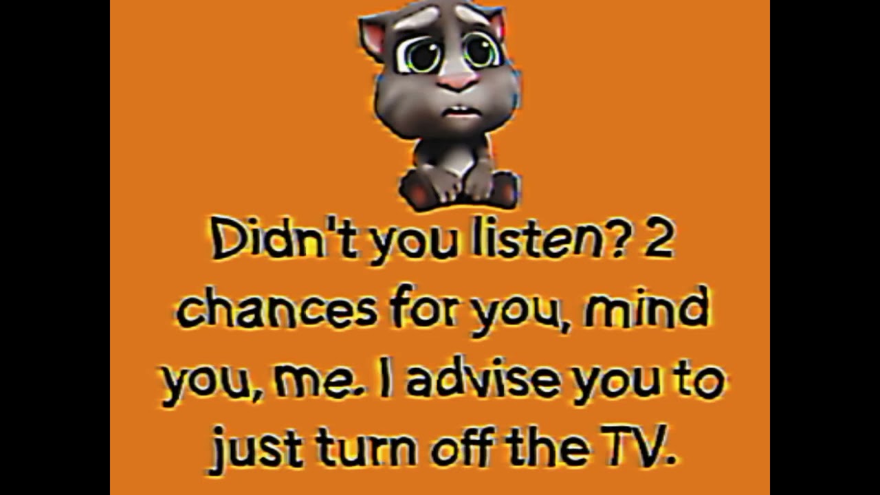 Anti - piracy screen Talking Tom (USA, 2016)