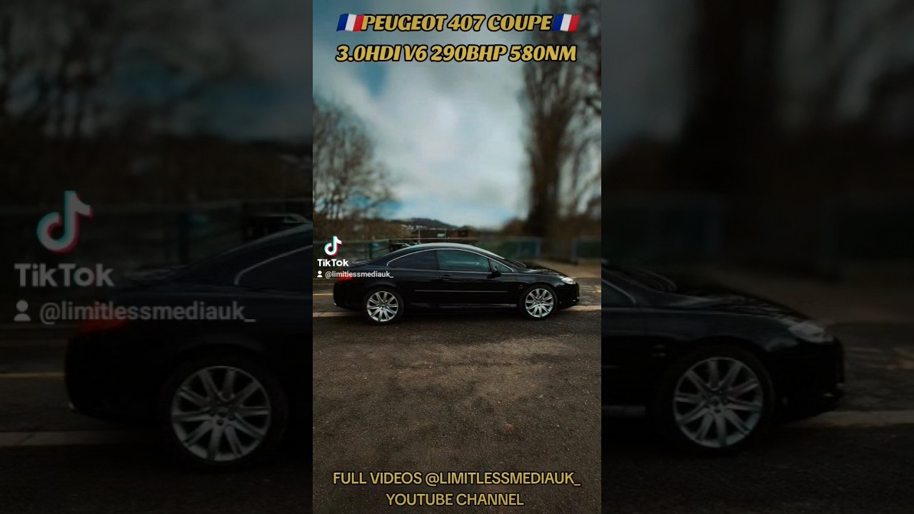 THE PEUGEOT 407 COUP&Eacute; 3.0HDI V6 290BHP 580NM 🇫🇷🦁#V6HDI #HDI #PEUGEOT #407COUPE  #LIMITLESSMEDIAUK_